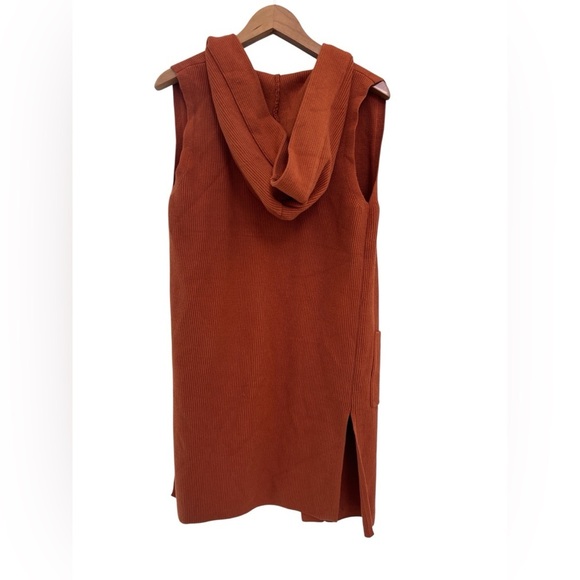 Anthropologie Akemi + Kin Long Open Knit Cardigan Hooded Sweater - Picture 3 of 7